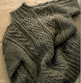 Aran Sweater/ アランセーター pattern by Chie Kose (小瀬 千枝)